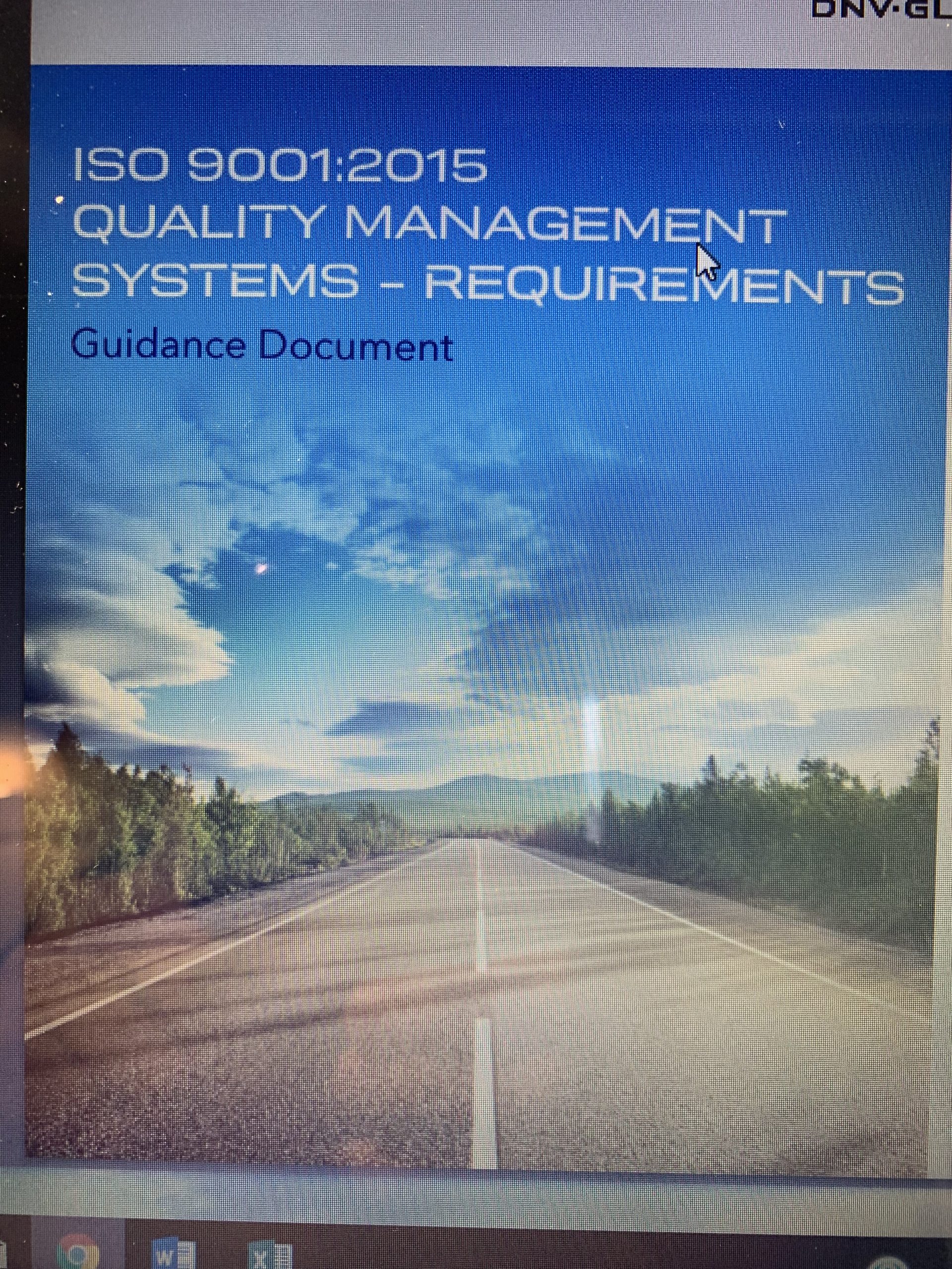 Image 2. Support material, ISO9001:2015 Standard, Quality Management Systems Requeriments, Guidance Document (03/19/2019). PROJECTS RF USA
