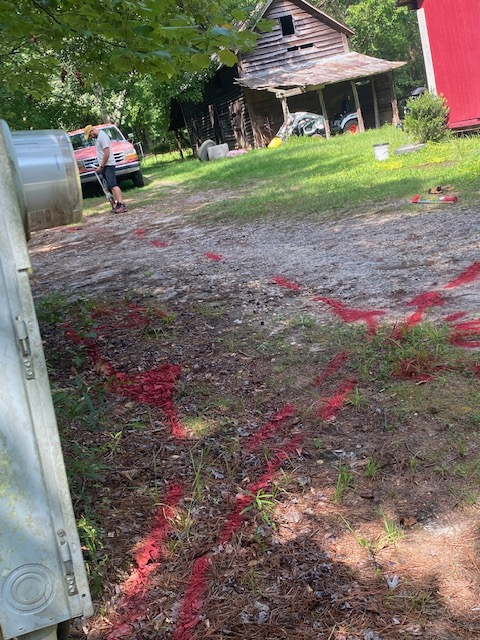 Power Line Marking on Private Property